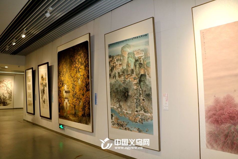 "绿水青山就是金山银山"理念提出15周年中国画展义乌站开幕