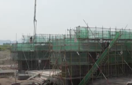 义乌双江水利枢纽1标段三大节制闸主体建设完成70%