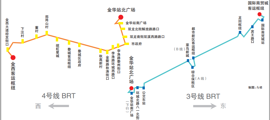 金华BRT线路图图片